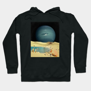 Summer Memories - Space Aesthetic Collage, Retro Futurism, Sci Fi Hoodie